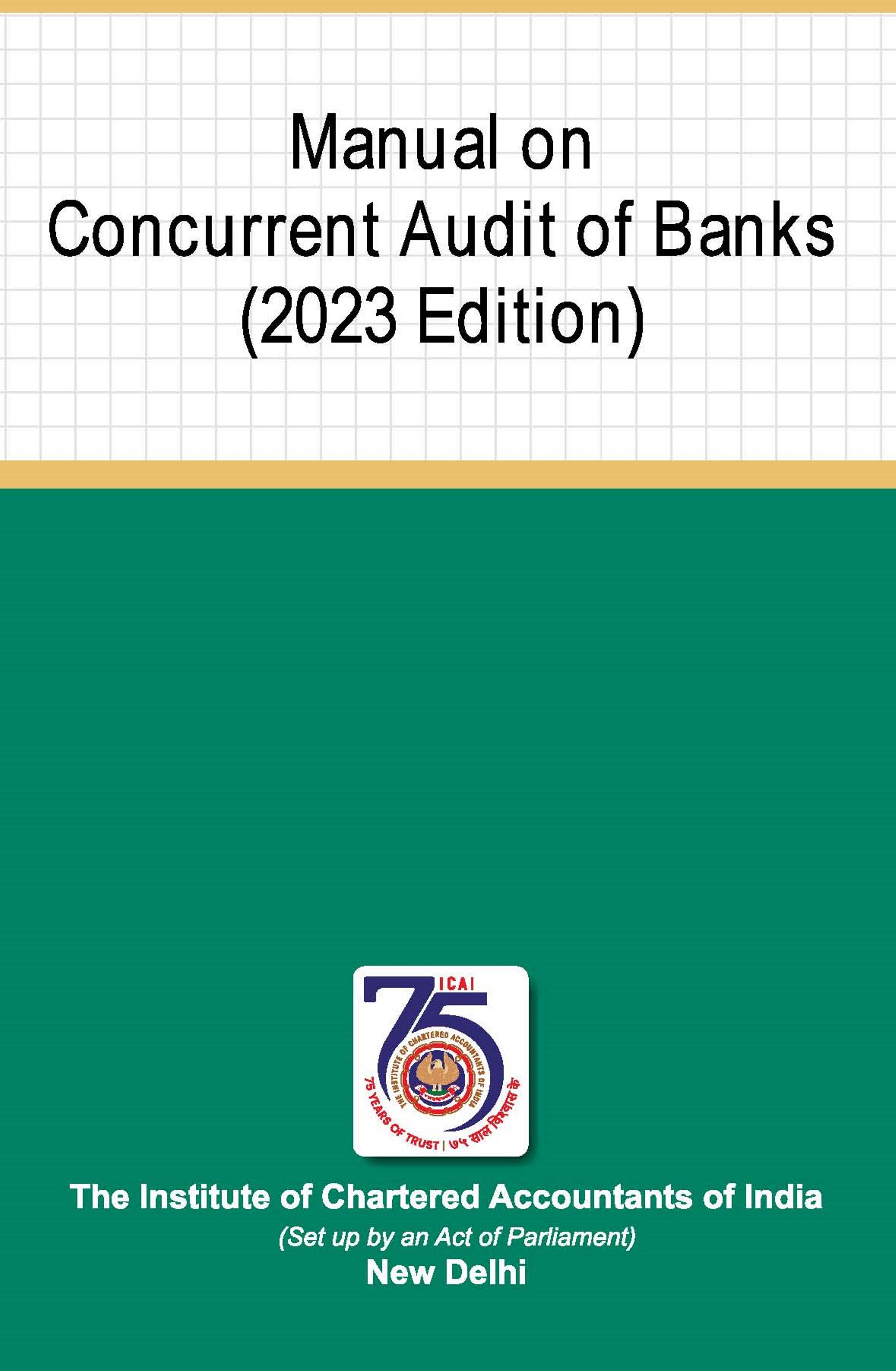 Manual on Concurrent Audit of Banks (2023 Edition)
